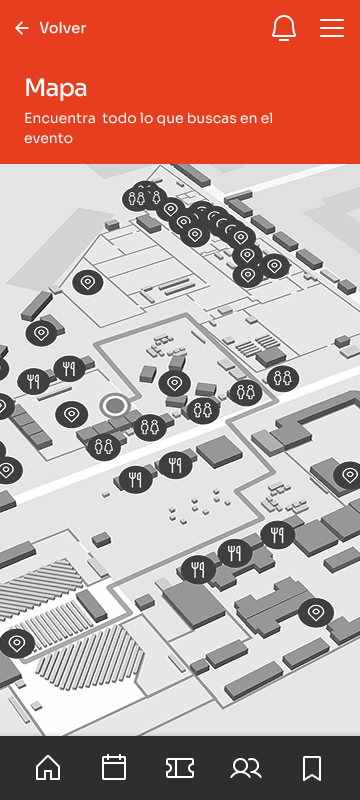 Pantalla de mapa de MMH